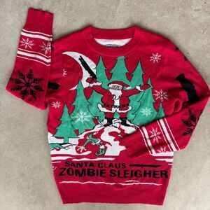 LA Police Gear Ugly Christmas Sweater Zombie Sleigher